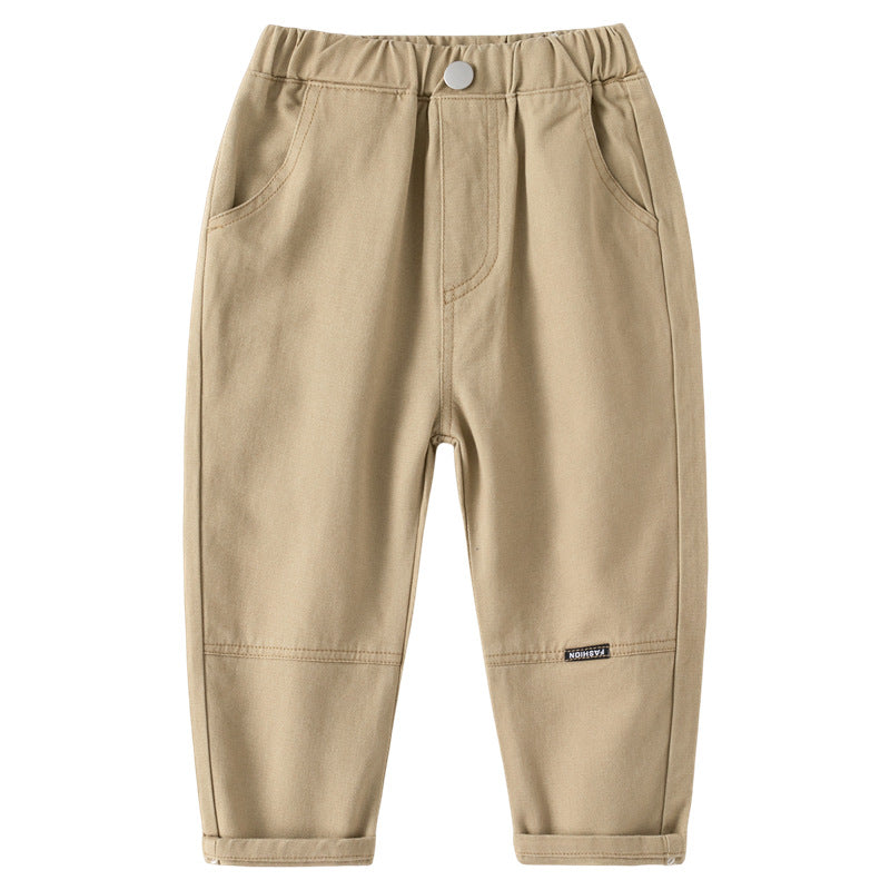 Children's Casual Autumn Solid Color Fashion Trousers Children's Pants