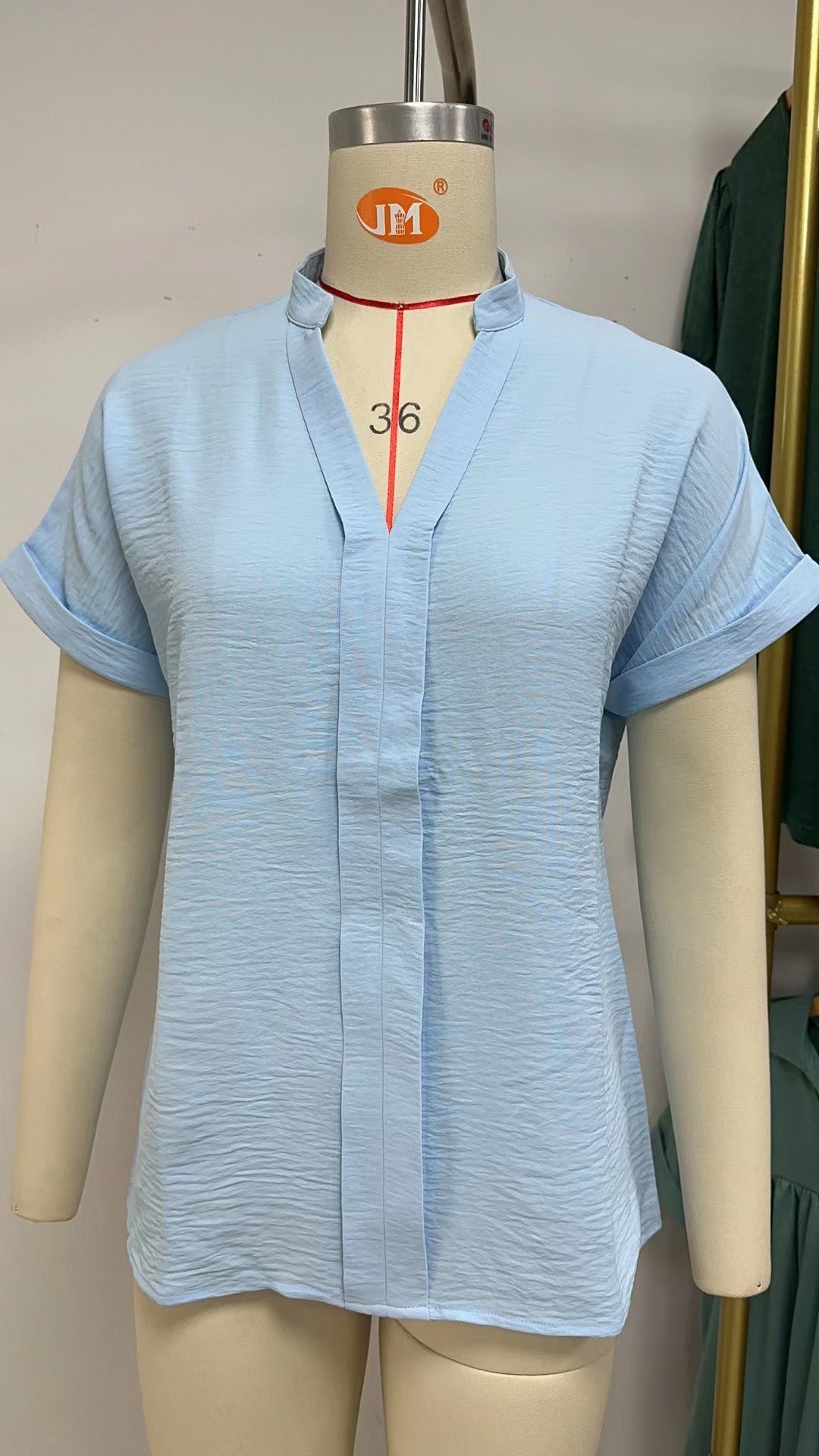 Glamorous Solid Color Sleeve Loose Casual Lace Shirt, Chiffon Shirt
