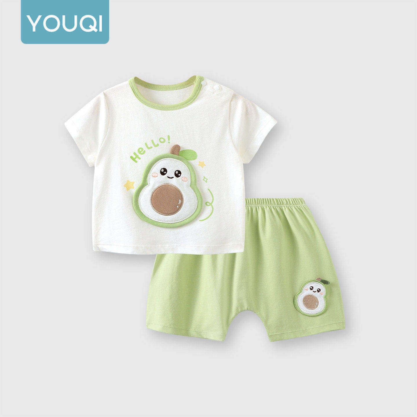 Thin Short Sleeve Summer Going Out Tops Shorts Cool Casual Children's Suit