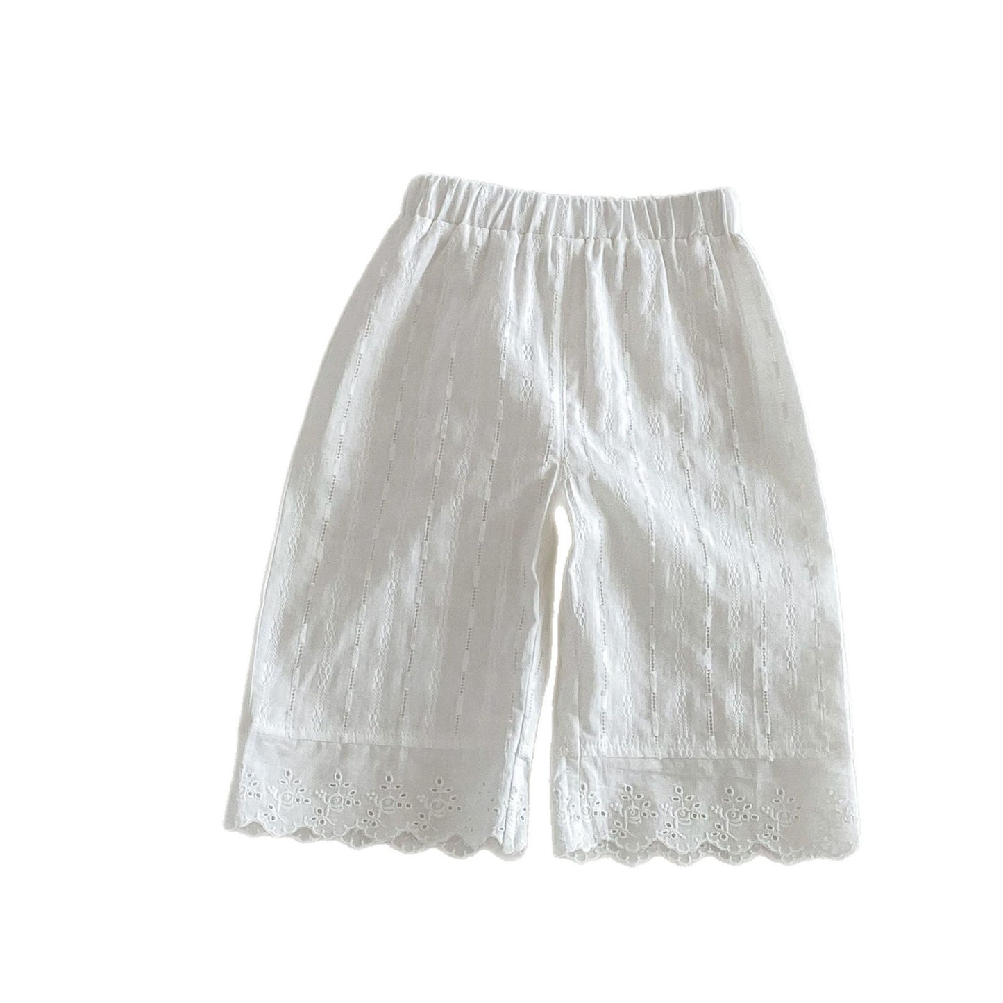 Children's Summer Western Style Korean Embroidered Breathable Clothing Children's Pants