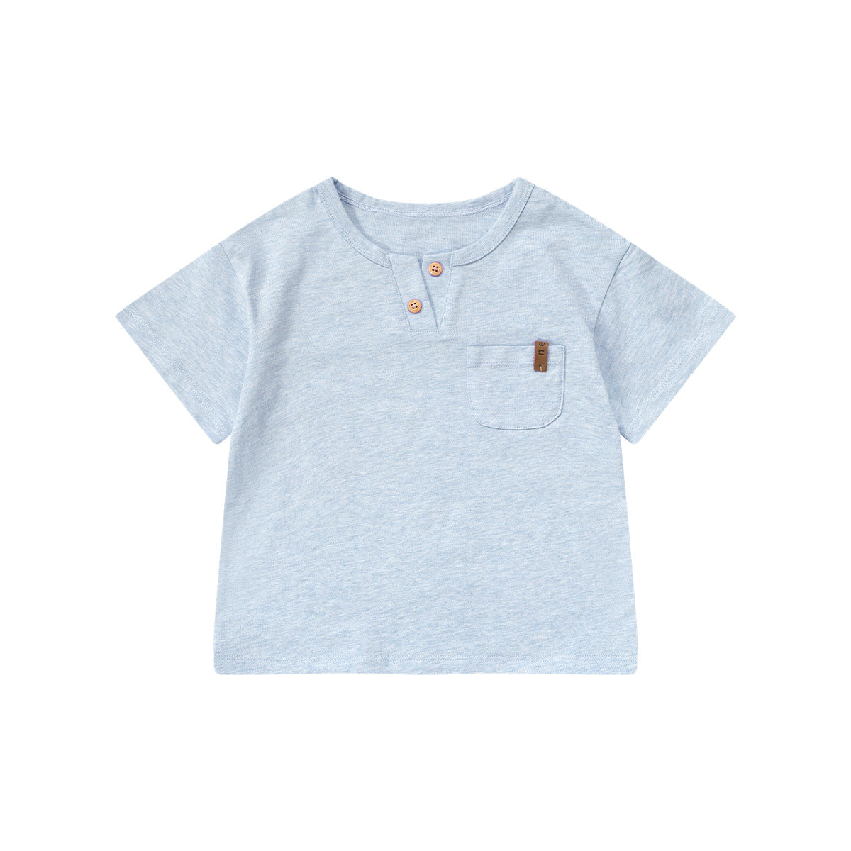 Children's Short-sleeved Summer Pure Cotton Solid Color Children's T-shirt