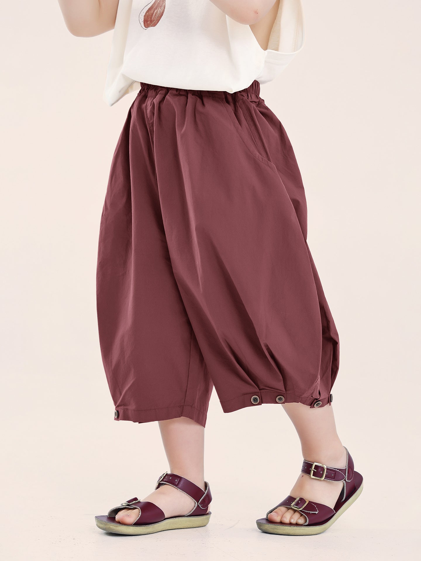 Children's Cropped Trousers Summer Korean Casual Cotton Children's Pants