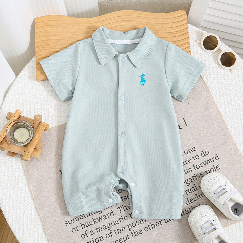 Western Style Born Infant Full Moon Going Jumpsuit, Climbing Suit