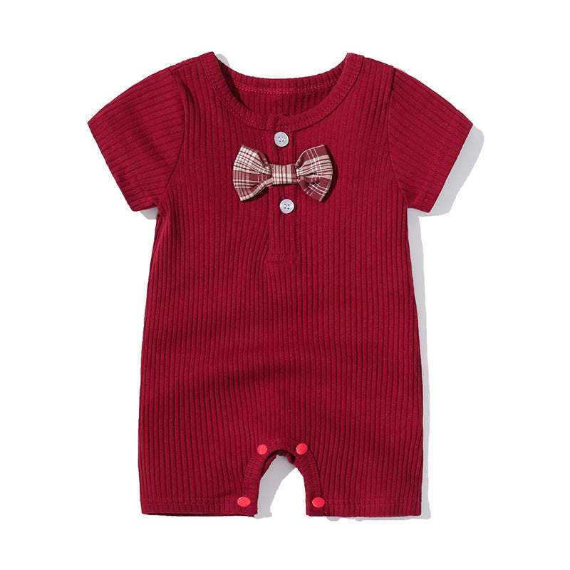 Children's Infant Romper Korean Style Short Sleeve Rompers Jumpsuit, Climbing Suit