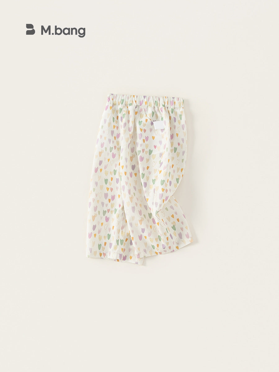 Children's Printed Summer Thin Sweet Loose Trousers Children's Pants