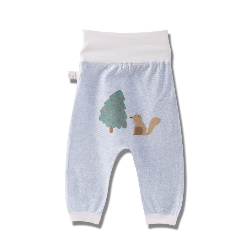 Cartoon Pure Cotton Big Butt High Waist Belly Children's Pants