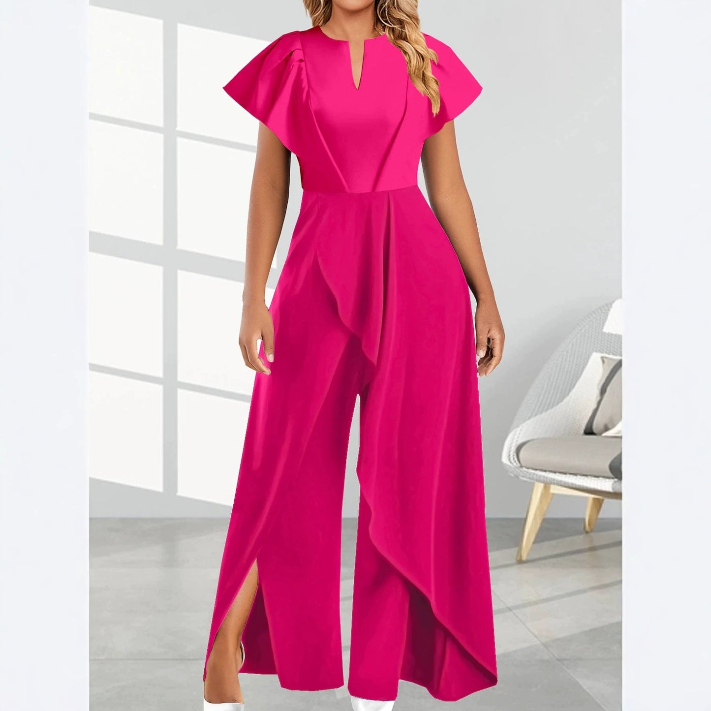 Popular Graceful Slouchy Women's Irregular Dress Fashion Casual Suit