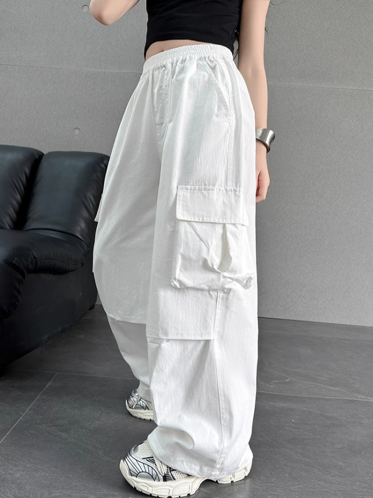 Children's Clothes Outerwear Western Style Washed Cotton Medium Big Casual Trousers Children's Pants