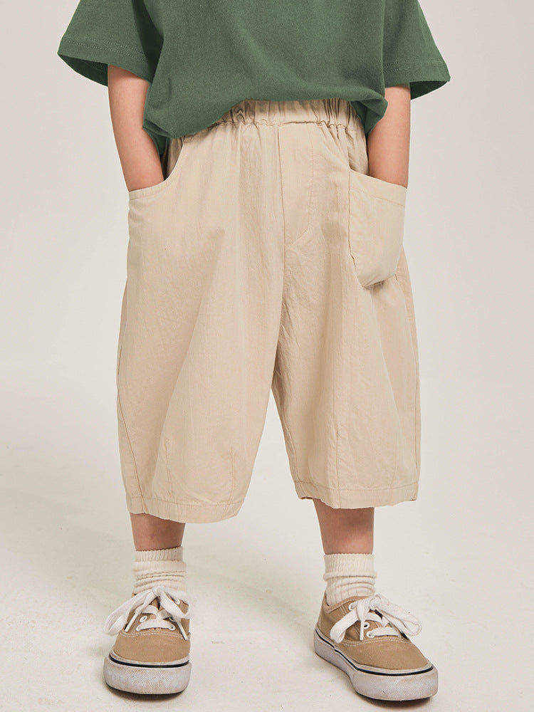 Children's Clothing Boy's Cropped Trousers Summer Korean Children's Pants