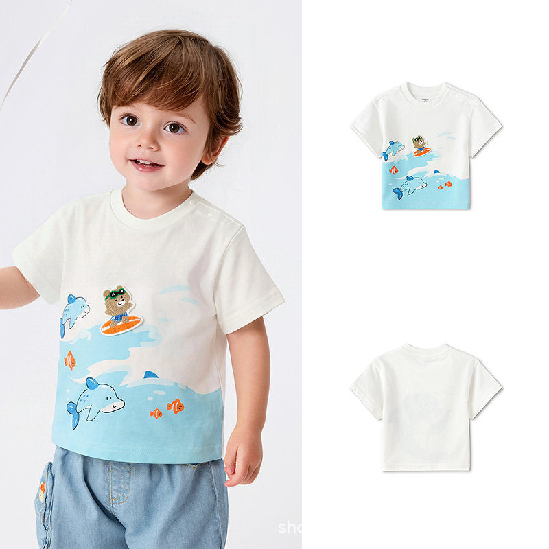 Children's Clothing Top Short-sleeved Summer Cute Children's T-shirt
