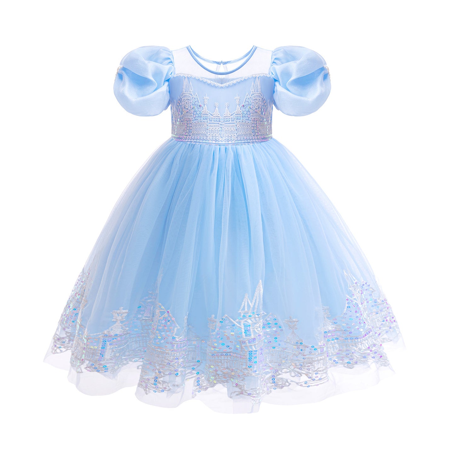 Princess Summer Frozen Birthday Aisha Female Children's Dress