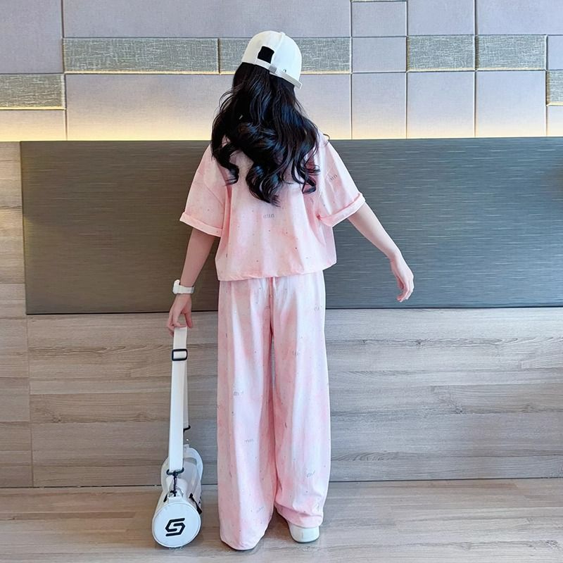 Children's Summer Casual Sportswear Western Style Fashion Clothing Korean Children's Suit
