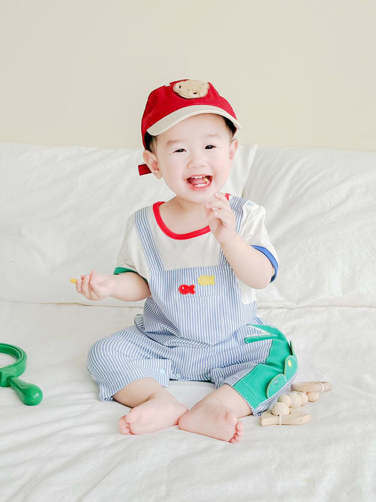 Clothes For Babies Summer Thin Boy Jumpsuit, Climbing Suit