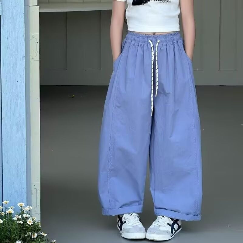 Harem Thin Western Style Loose Machete Straight Casual Children's Pants