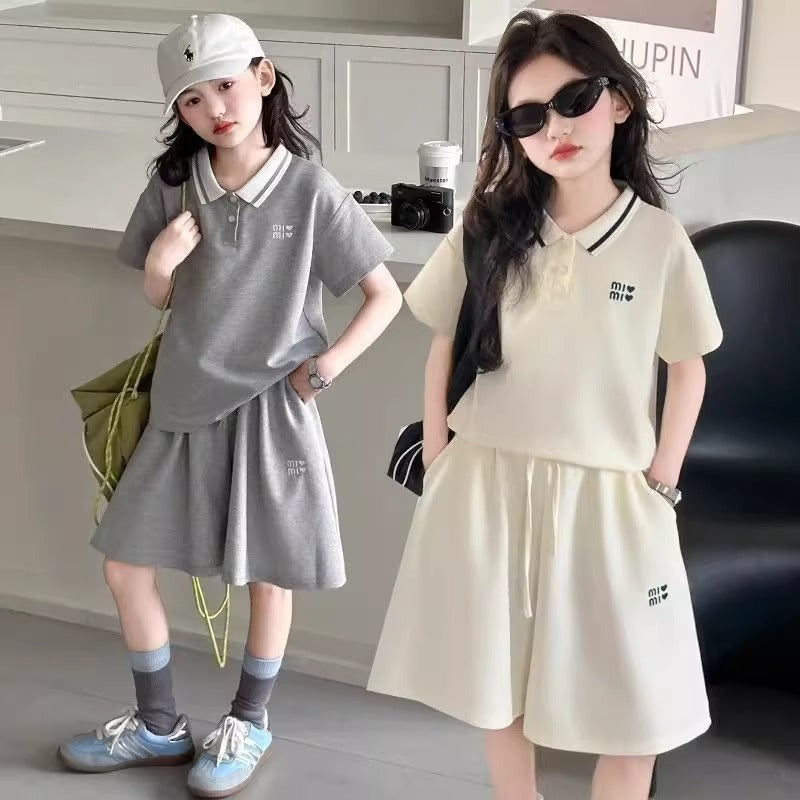 Children's Summer Shirt Short-sleeved Shorts Korean Style Casual Western Clothing Children's Suit