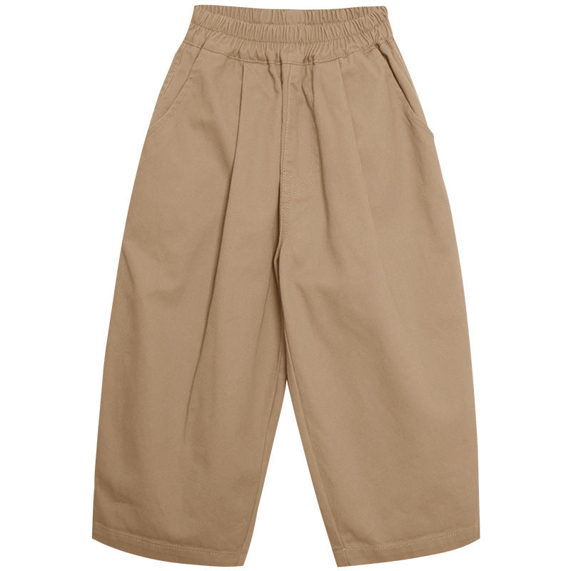 Children's Clothing Casual Korean Style Solid Color Trousers Spring Children's Pants