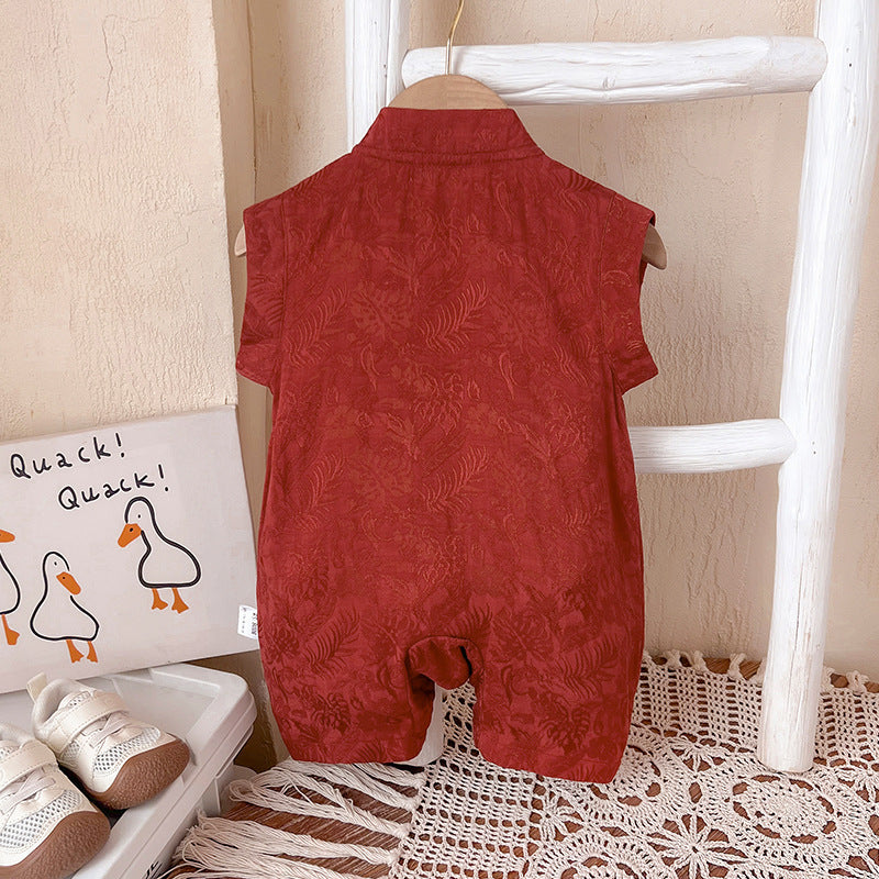 Clothes One Month Hundred Days Year Old Celebration Dress Thin Jumpsuit, Climbing Suit