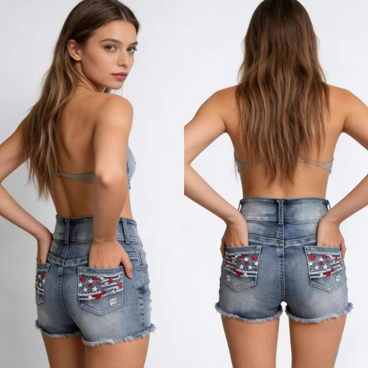Women's Summer Sexy Hot Nightclub High Elastic Women's Jeans