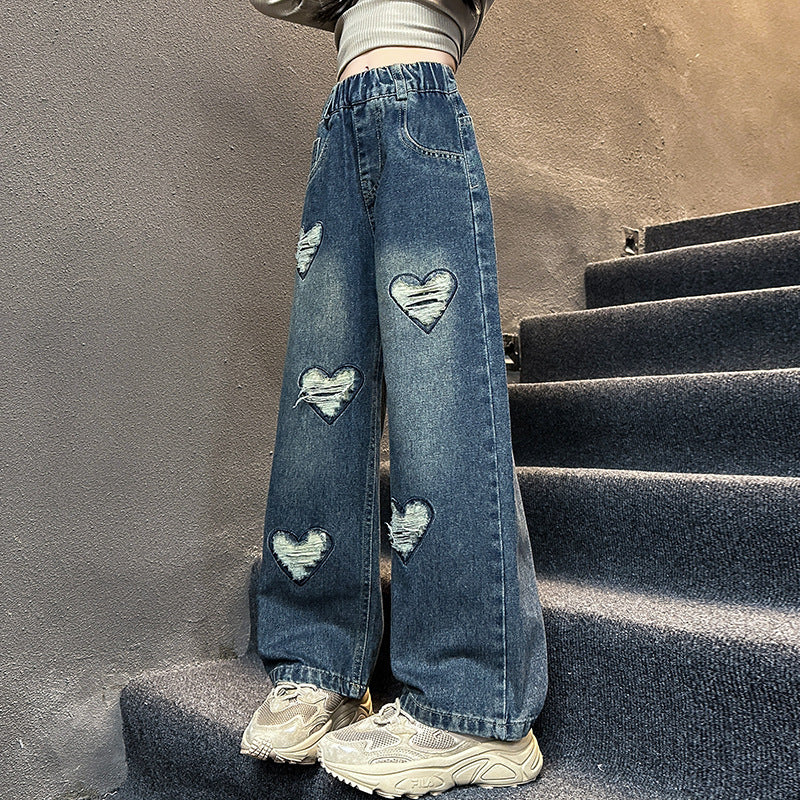 Variety Of Medium Large Embroidered Patch Children's Pants