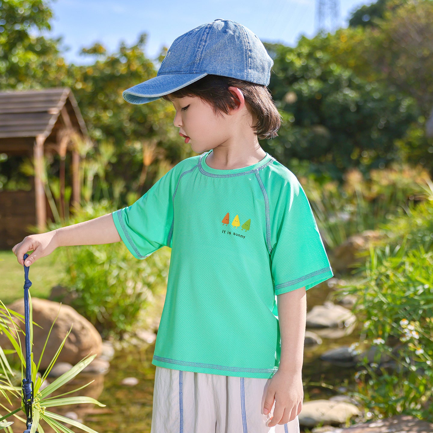 Children's Short-sleeved Breathable Top Summer Boy Sports Half Sleeve Outdoor Thin Children's T-shirt