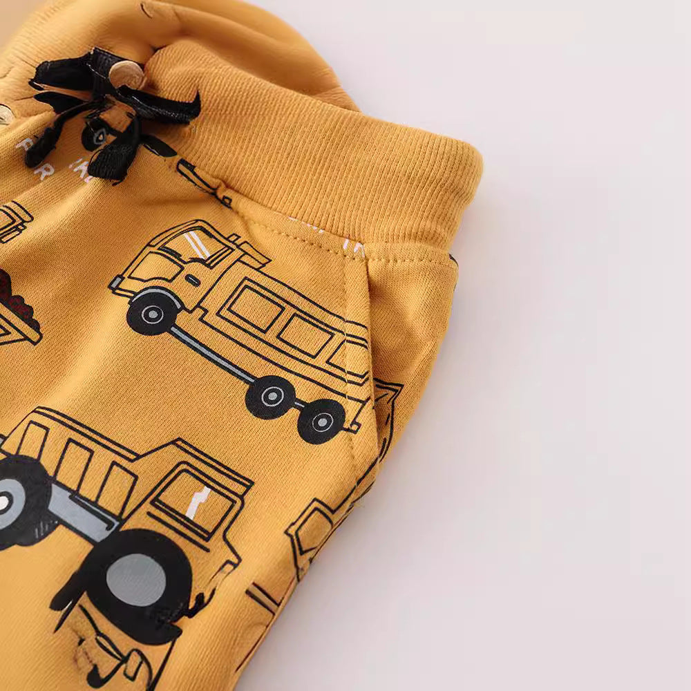 Children's Feather Length Boys Autumn Clothing Cotton Children's Pants