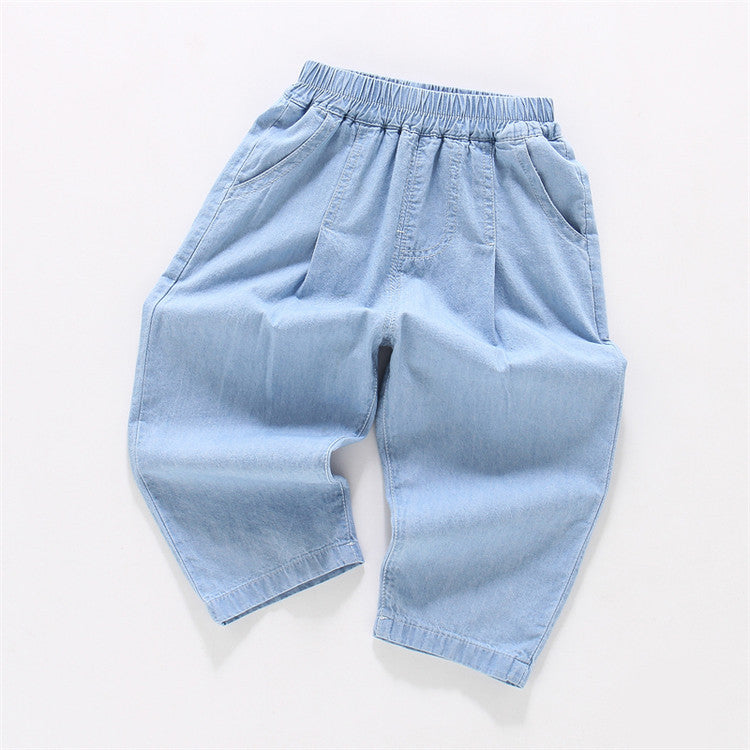 Children's Loose Jeans Denim Trousers Summer Thin Casual Anti Children's Pants