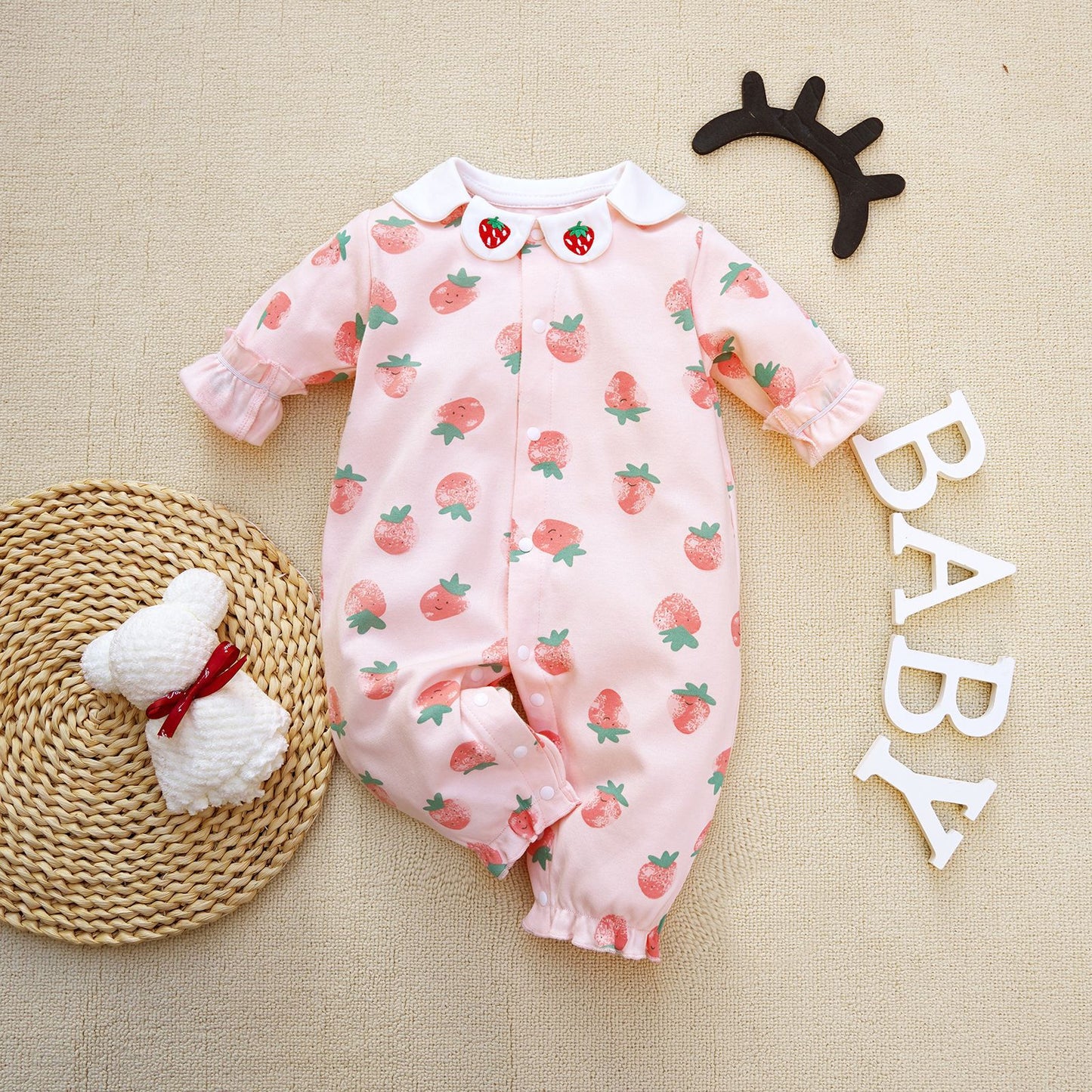 Foot Uncovered Clothing Rompers Jumpsuit Romper Carrot Rabbit Jumpsuit, Climbing Suit