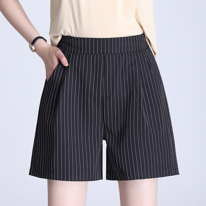 Women's Summer Korean Style White High Waist Comfort Casual Pants
