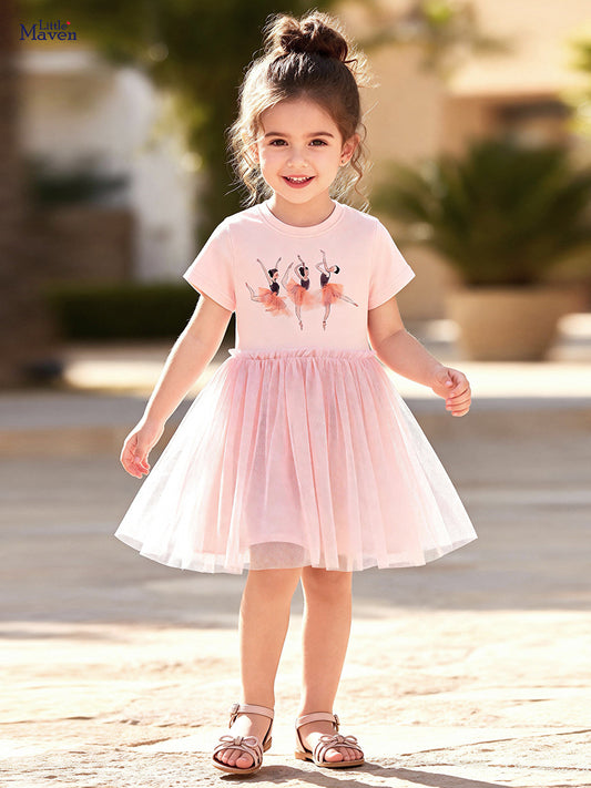 Fashion Children's Summer Cute Mesh Princess Children's Dress