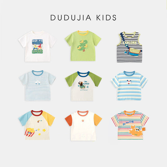 Short Sleeve Large Collection Boy's Summer Cartoon Children's T-shirt