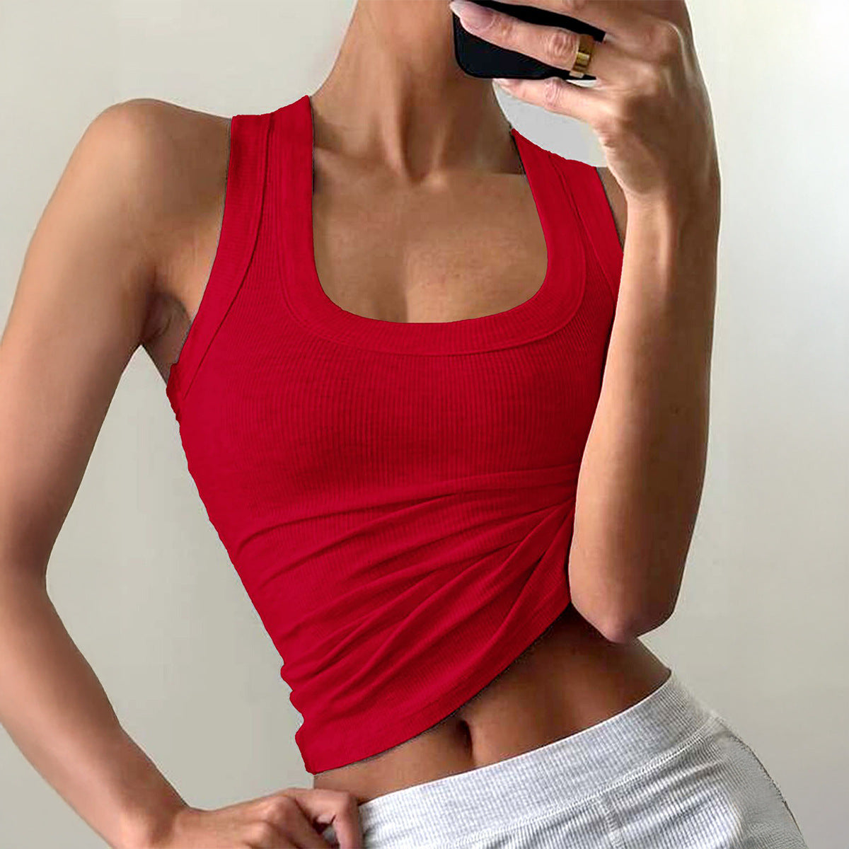 Women's Exercise Yoga Clothes Sling Summer Outerwear Small Vest/suspenders/tube Top