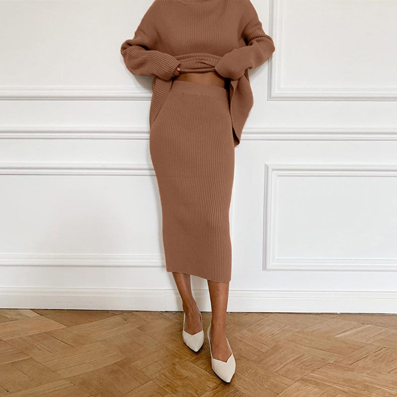 Slouchy Women's Wear Turtleneck Loose Design Suits