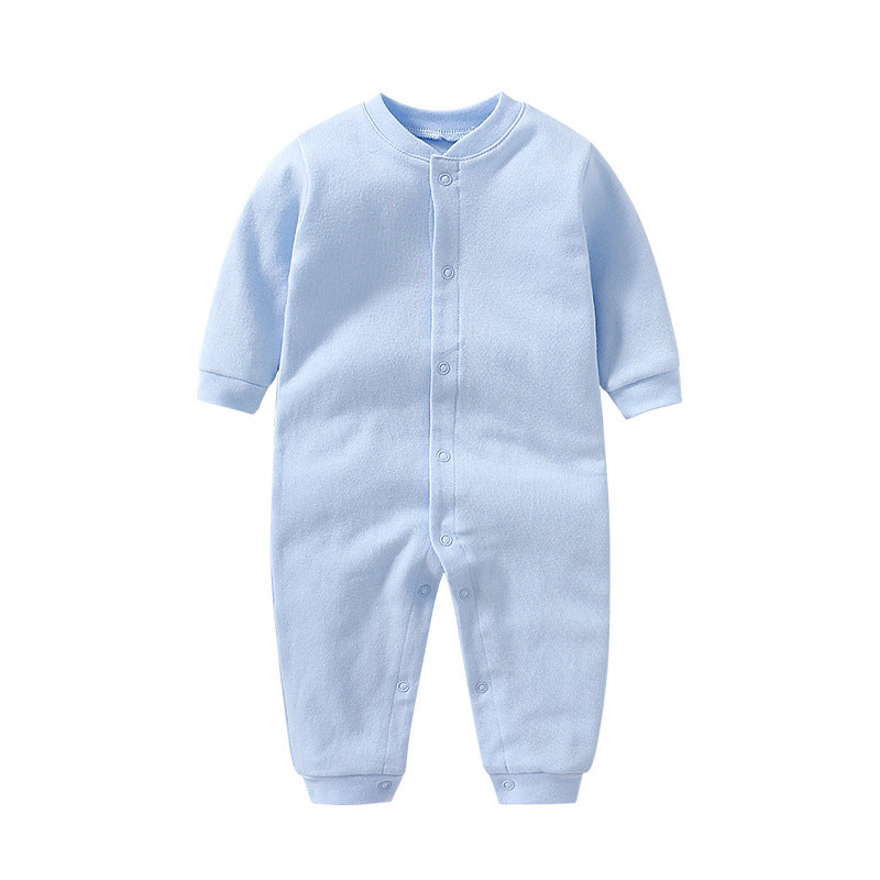 Born Infant Pair Of Buckles Split Jumpsuit Snap Button Clothes Jumpsuit, Climbing Suit