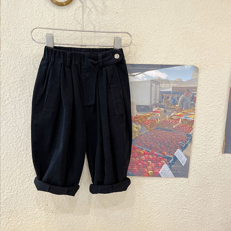 Children's Korean Style Daddy Western Loose Casual Children's Pants