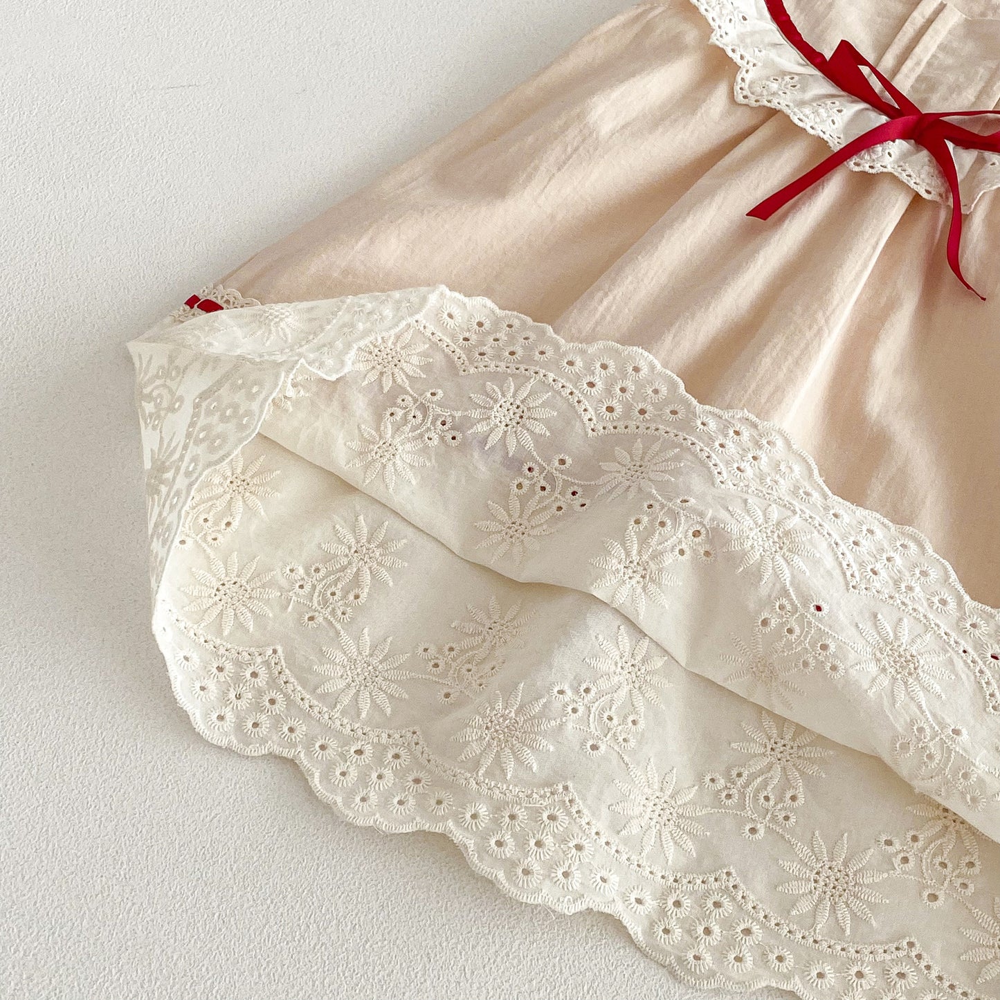 Children's Summer Lace Ruffled Collar Korean Style Princess Mori Children's Dress