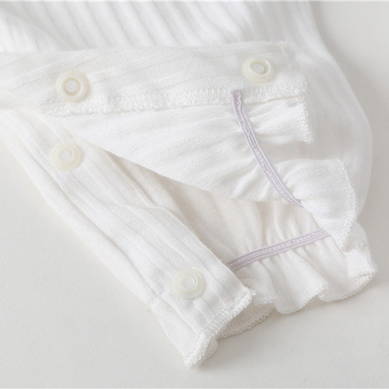 Women's Cute Jumpsuit Clothes Long Sleeve Bowknot Thin Jumpsuit, Climbing Suit