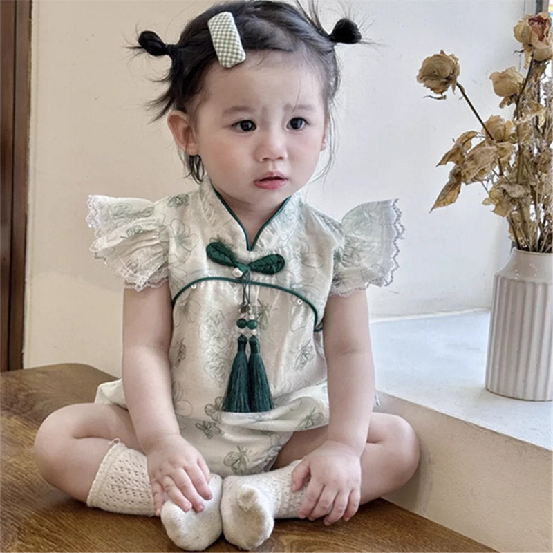 Summer Chinese Style Jumpsuit Princess Triangle Rompers Super Jumpsuit, Climbing Suit