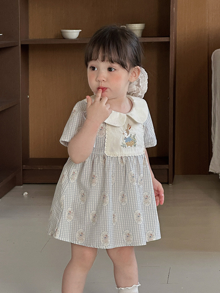 Summer Thin Princess Short Sleeve Doll Collar Children's Dress
