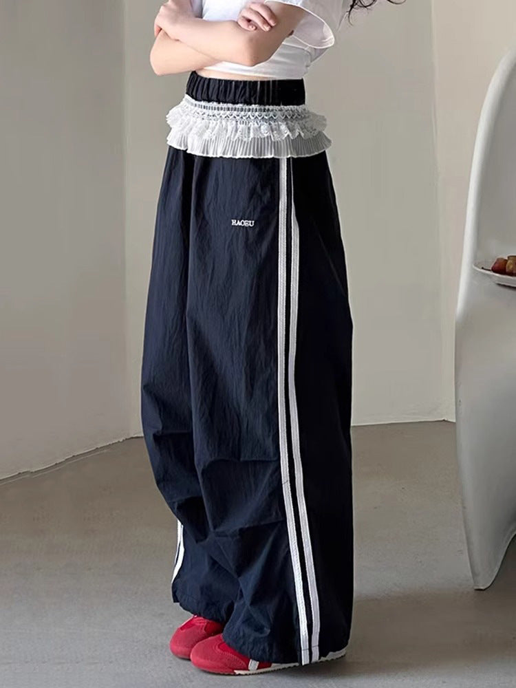 Children's Casual Summer Clothing Track Older Loose-fitting Children's Pants