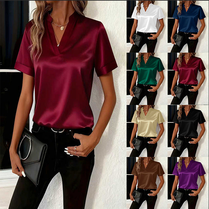 Innovative Women's Simple Temperamental Loose Shirt Women's T-shirt