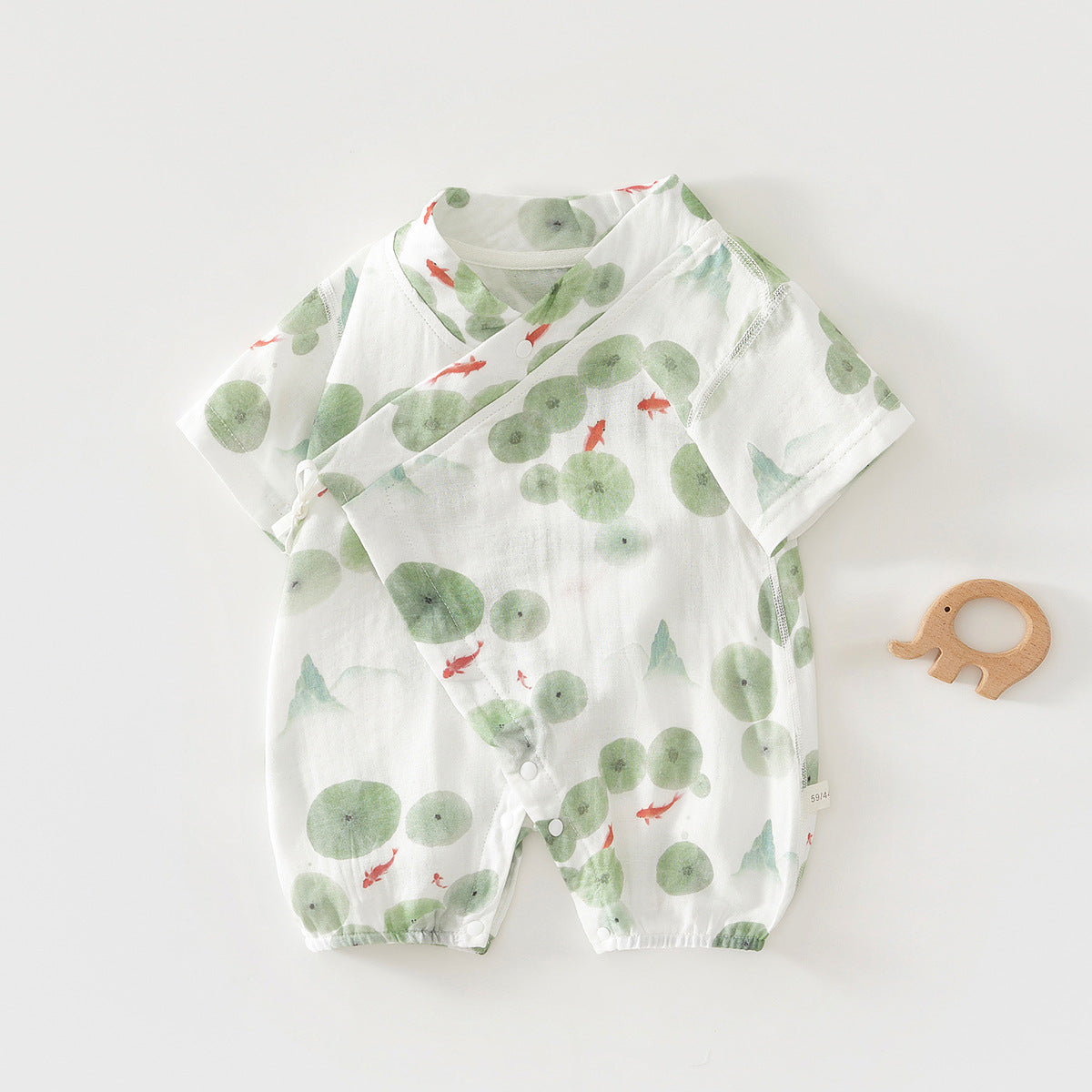 Anyang Clothes Jumpsuits Gauze Cotton Short-sleeved Rompers For Jumpsuit, Climbing Suit