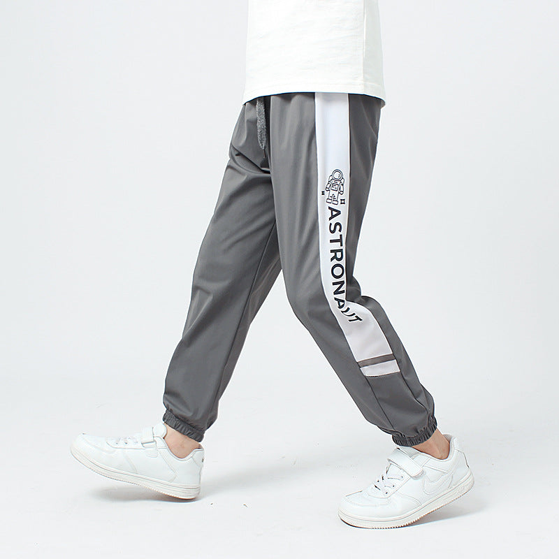 Children's Outdoor Crawler Stitching Medium Big Casual Children's Pants