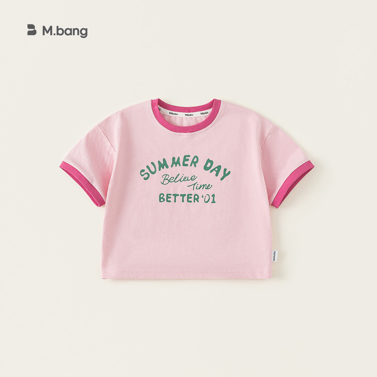 Children's Clothing Short-sleeved Summer Casual Loose Contrast Children's T-shirt