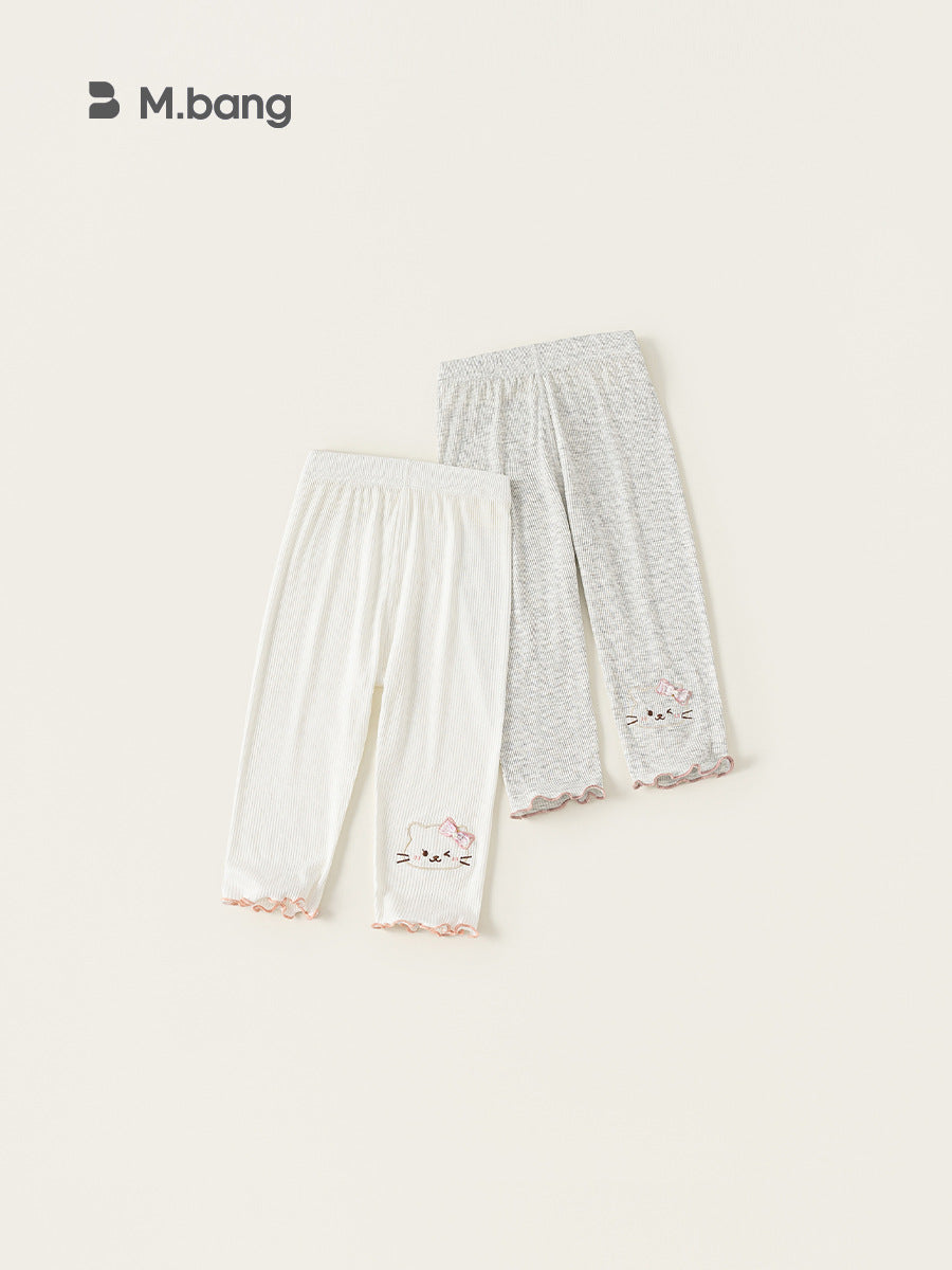 Children's Woven Clothing Trousers Summer Thin Wooden Children's Pants
