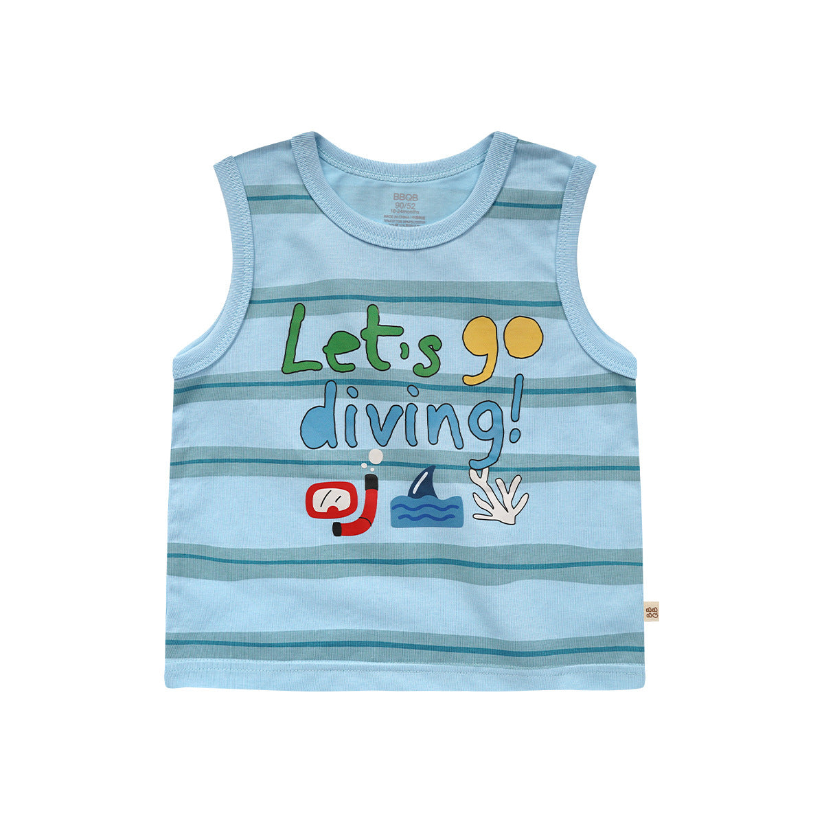 Children's Summer Vest Cool Sleeveless Top Round Neck Cartoon Children's T-shirt