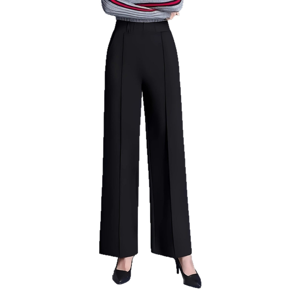 Graceful Women's High Waist Loose Slimming Casual Pants