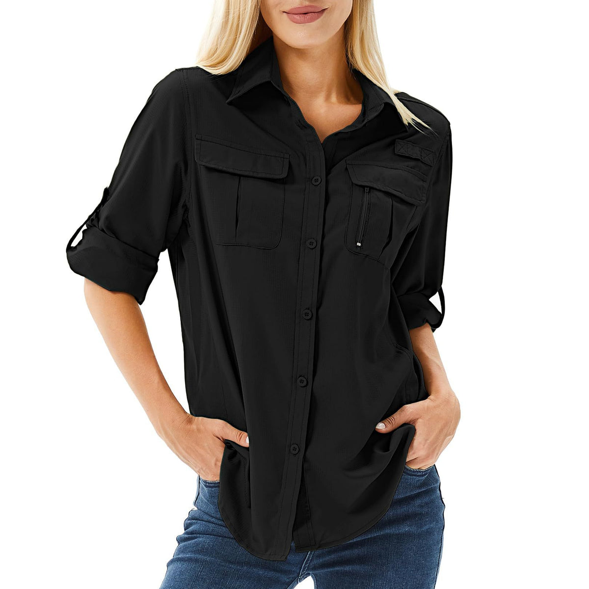 Women's Stretch Shirt Breathable Outdoor Thin Blouse