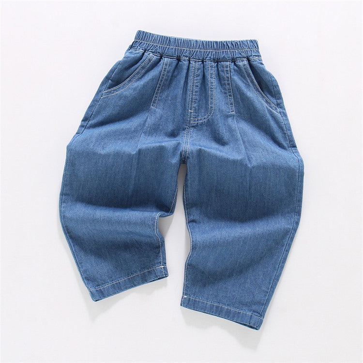 Children's Loose Jeans Denim Trousers Summer Thin Casual Anti Children's Pants