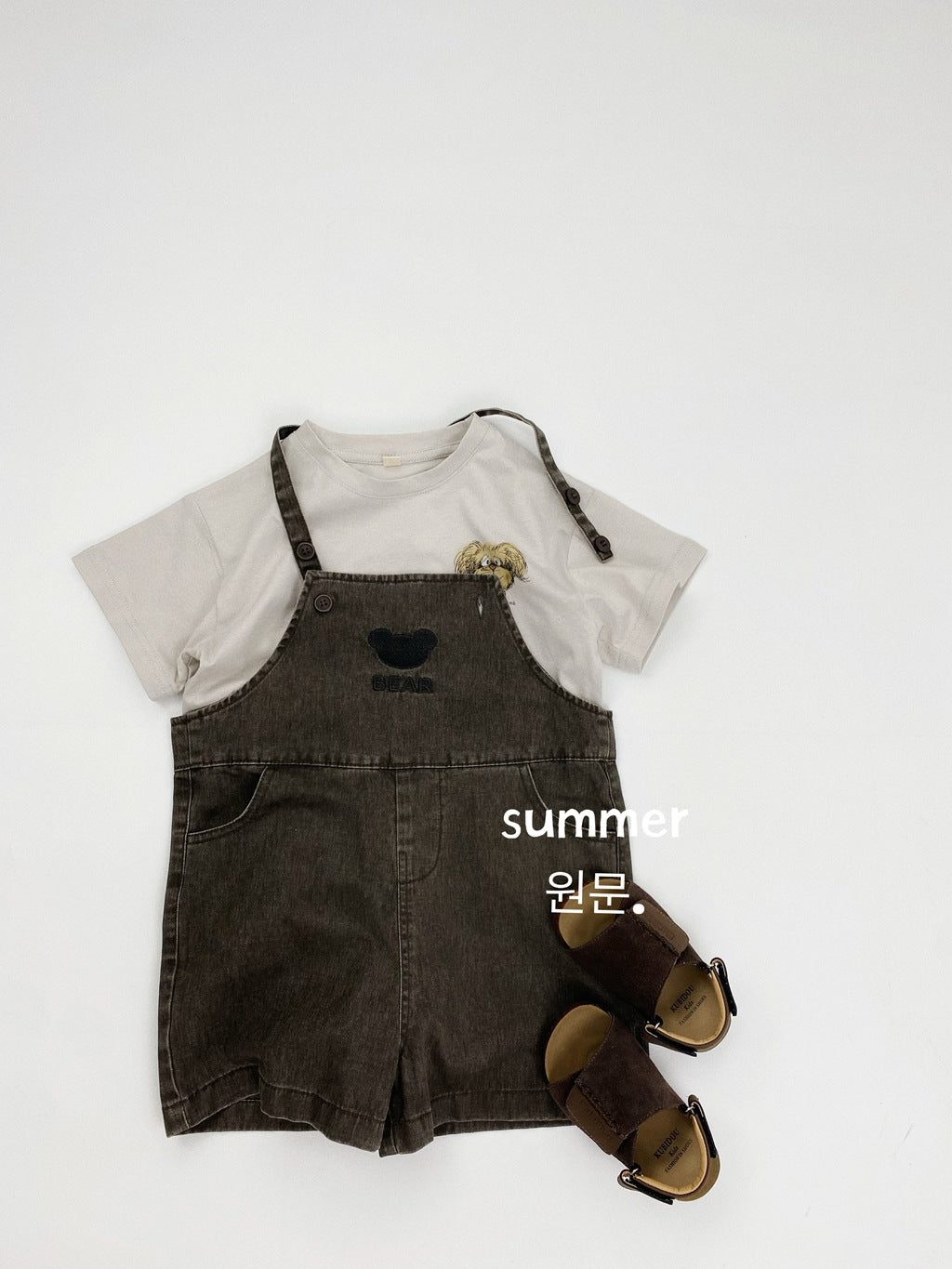 Children's Short-sleeved Summer Boys Cartoon Puppy Short Sleeved Cute Round Neck Children's T-shirt