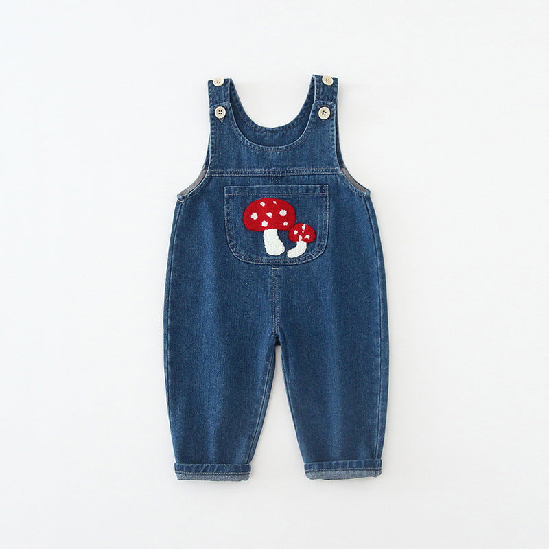 Children's Clothing Suspender Korean Style Western Cute One-piece Children's Pants